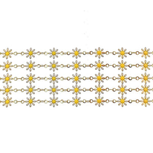1 Meter Colorful Daisy Flower Chains for Bracelet Making