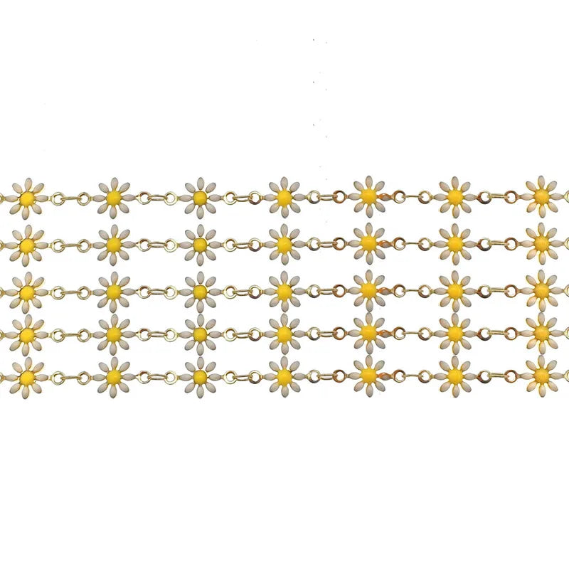 1 Meter Colorful Daisy Flower Chains for Bracelet Making