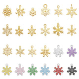 Snowflake Charms Mix & Enamel Alloy Pendant Bracelet Jewelry Making
