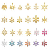 Snowflake Charms Mix & Enamel Alloy Pendant Bracelet Jewelry Making