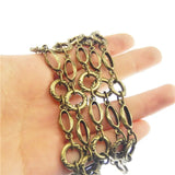 1m Antique Bronze Metal Chain for Necklace Bracelet DIY Jewelry Making