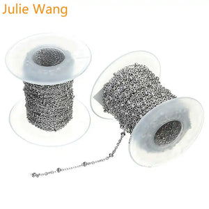 1.5/2mm Stainless Steel Cross O Chain Necklace Chain