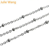1.5/2mm Stainless Steel Cross O Chain Necklace Chain