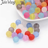 100g/Pack 6/8mm Matte Acrylic Beads Random Mixed Spacer Beads