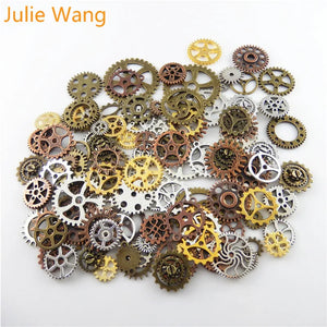 100g/Pack Steampunk Gears Randomly Mix Pendant Alloy DIY Charms