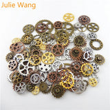 100g/Pack Steampunk Gears Randomly Mix Pendant Alloy DIY Charms