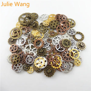 100g/Pack Steampunk Gears Randomly Mix Pendant Alloy DIY Charms