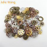 100g/Pack Steampunk Gears Randomly Mix Pendant Alloy DIY Charms