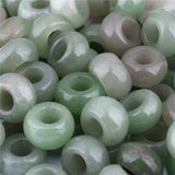 10PCS Natural Stone Beads Multiple Styles Big Hole Bracelet Jewelry Making