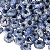 10PCS Natural Stone Beads Multiple Styles Big Hole Bracelet Jewelry Making