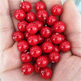 10PCS Half Drilled Shell Pearl Round Beads 6-14mm Spacer Bead Bracelet Accessory
