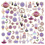 Julie Wang 10PCS Enamel Charms Mixed Pendants Necklace Earrings