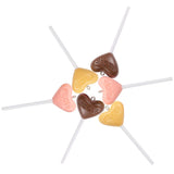 10PCS Resin Heart Lollipop Charms IN LOVE Artificial Food Jewelry Making