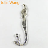10pcs Mermaid Charms Bookmarks Pendant Antique Silver DIY Jewelry Accessory