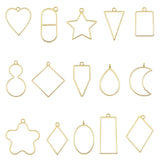 15PCS Geometric Shape Mold Epoxy Casting Charms