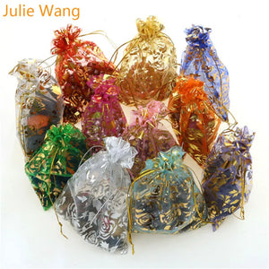 20PCS High Chiffon Jewelry Organza Packaging Bag for Wedding Party Gift