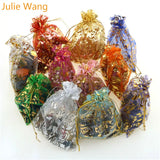 20PCS High Chiffon Jewelry Organza Packaging Bag for Wedding Party Gift