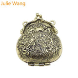 2pcs Antique Frog Memory Locket Charms for Essential Oil Diffuser Jewelry