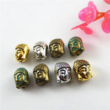 30pcs Buddha Head Charms Necklace Bracelet Craft Beads