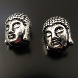 30pcs Buddha Head Charms Necklace Bracelet Craft Beads