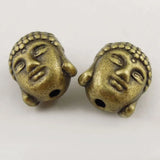 30pcs Buddha Head Charms Necklace Bracelet Craft Beads
