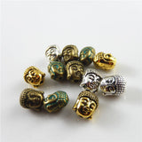 30pcs Buddha Head Charms Necklace Bracelet Craft Beads
