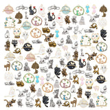 40PCS Cat Charms Enamel & Alloy Animal Pendants Necklace Accessory