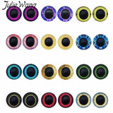 6-30mm Pair of Dragon Eyes Cabochons Flatback Glass Doll Eyes Jewelry Making
