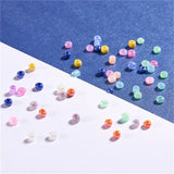 7500PCS 3mm Glass Seed Round Beads Mixed 15 Colors Loose Spacer Bead