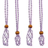 Braided Necklace Cord Stone Holder Adjustable Wax Rope Raw Jewelry Making