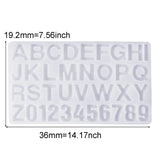 Silicone Mold DIY Uppercase Letters Number Resin Casting Mould