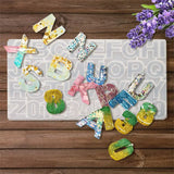Silicone Mold DIY Uppercase Letters Number Resin Casting Mould