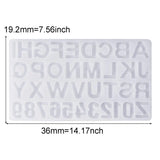 Silicone Mold DIY Uppercase Letters Number Resin Casting Mould