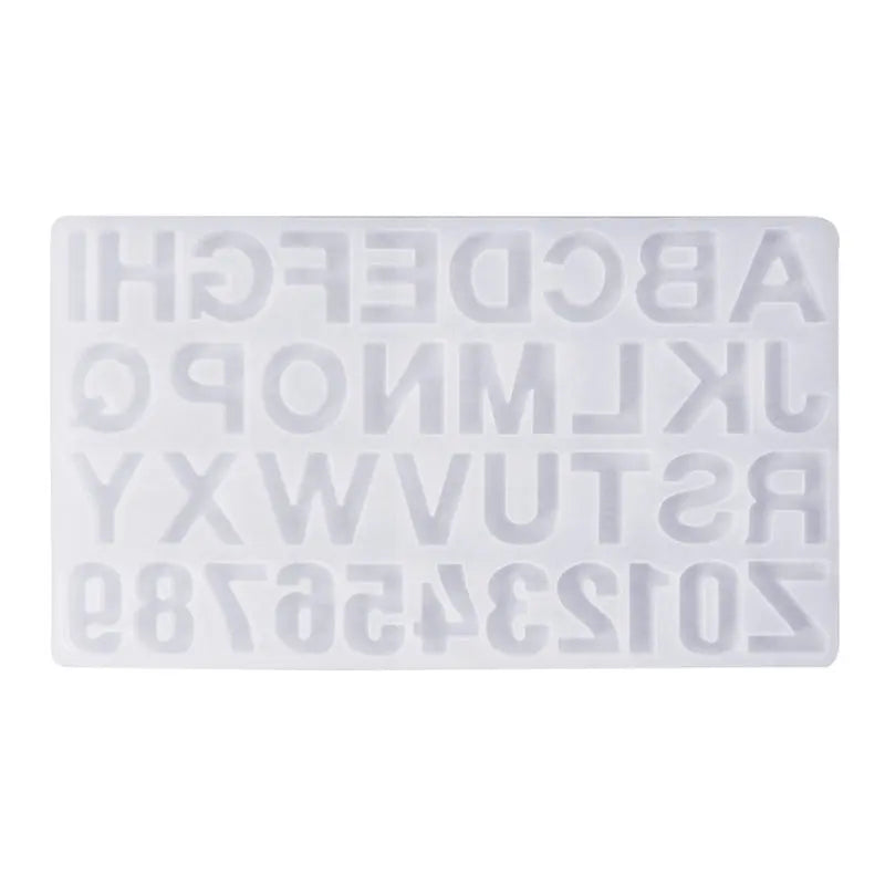 Silicone Mold DIY Uppercase Letters Number Resin Casting Mould