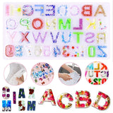Silicone Mold DIY Uppercase Letters Number Resin Casting Mould