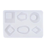 Silicone Mold Geometric Heart Drop Leaf Star Shape Epoxy Cabochons Casting Mould