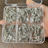 JunKang 18pcs Feather Moon Star Leaf Tassel Pendant for DIY Jewelry