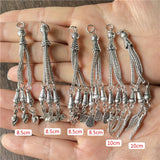 JunKang 18pcs Feather Moon Star Leaf Tassel Pendant for DIY Jewelry