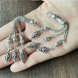 JunKang Metal Alloy Moon Star Pendant DIY 33 Prayer Beads Making Accessories