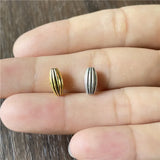 JunKang Rugby Vertical Stripe Beads for DIY Jewelry Making