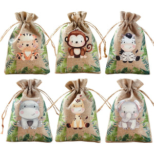 Jungle Animals Candy Bags Wedding Party Safari Birthday Party Decoration