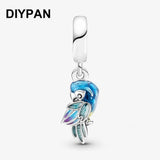 Jungle Paradise Parrot Dangle Charm for Bracelet, Berloque Jewelry