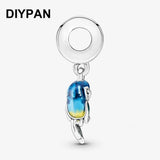 Jungle Paradise Parrot Dangle Charm for Bracelet, Berloque Jewelry
