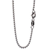 Solid 925 Sterling Silver Ball Chain Necklace