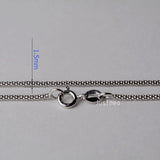 Solid 925 Sterling Silver Popcorn Chain Necklace