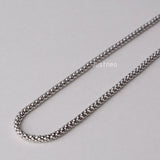 Solid 925 Sterling Silver Popcorn Chain Necklace