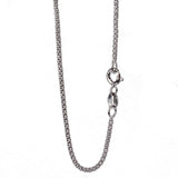 Solid 925 Sterling Silver Popcorn Chain Necklace