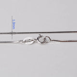 Solid 925 Sterling Silver snake Chain Necklace,Basic Chains for Pendants