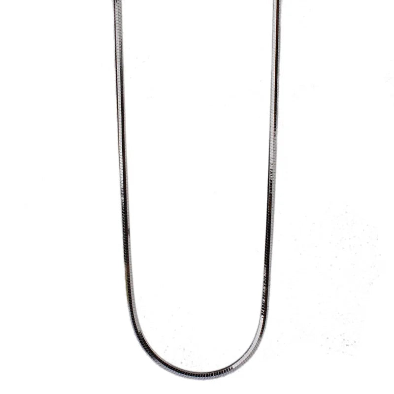 Solid 925 Sterling Silver snake Chain Necklace,Basic Chains for Pendants