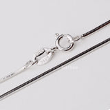 Solid 925 Sterling Silver snake Chain Necklace,Basic Chains for Pendants